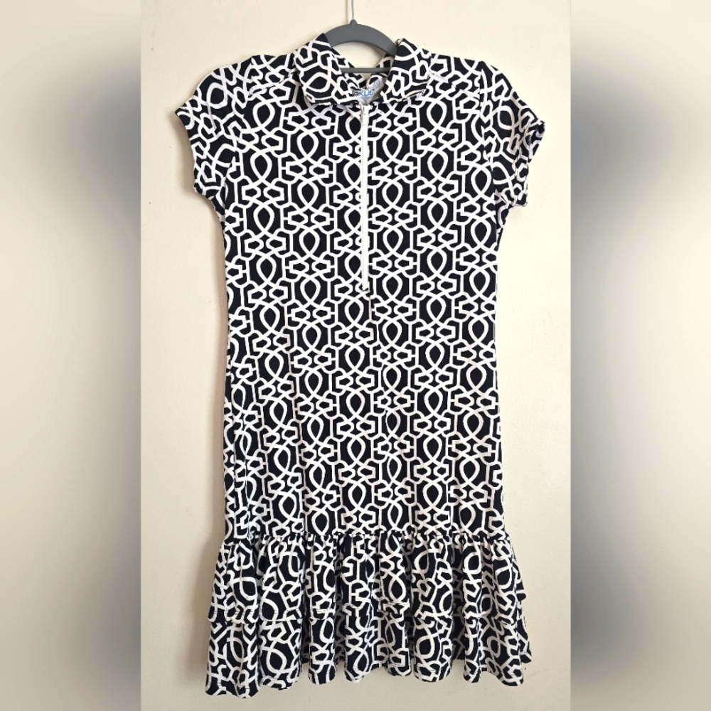 Women's IBKUL Athletic Dress Small Tennis Pickleball Coquette Preppy Cooling